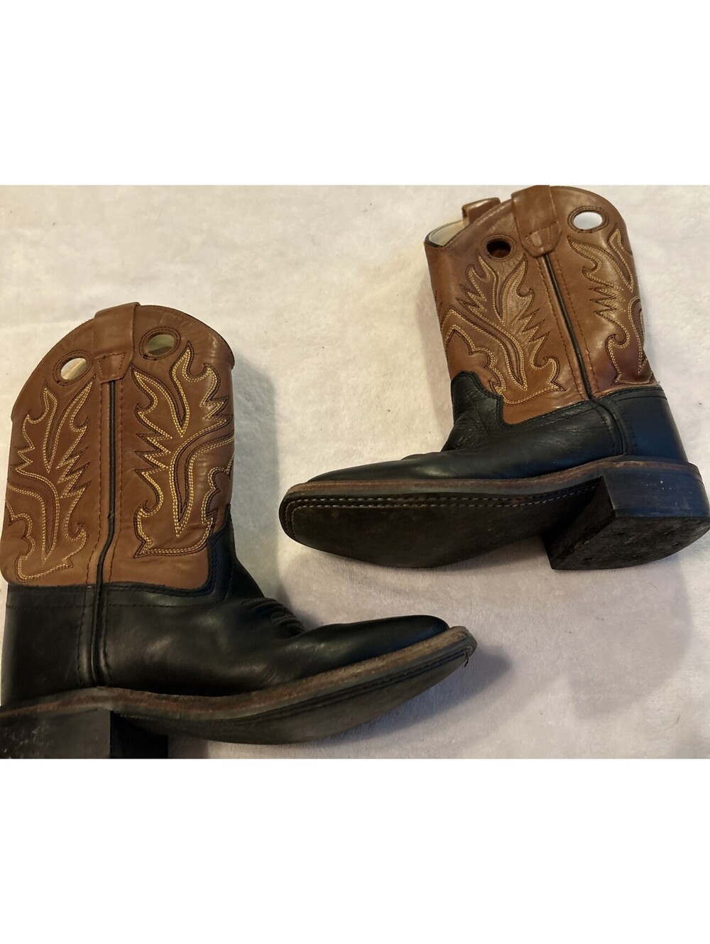 Cody James Boots Boys Kids Size 13 D Brown Leather Square Toe Western Cowboy